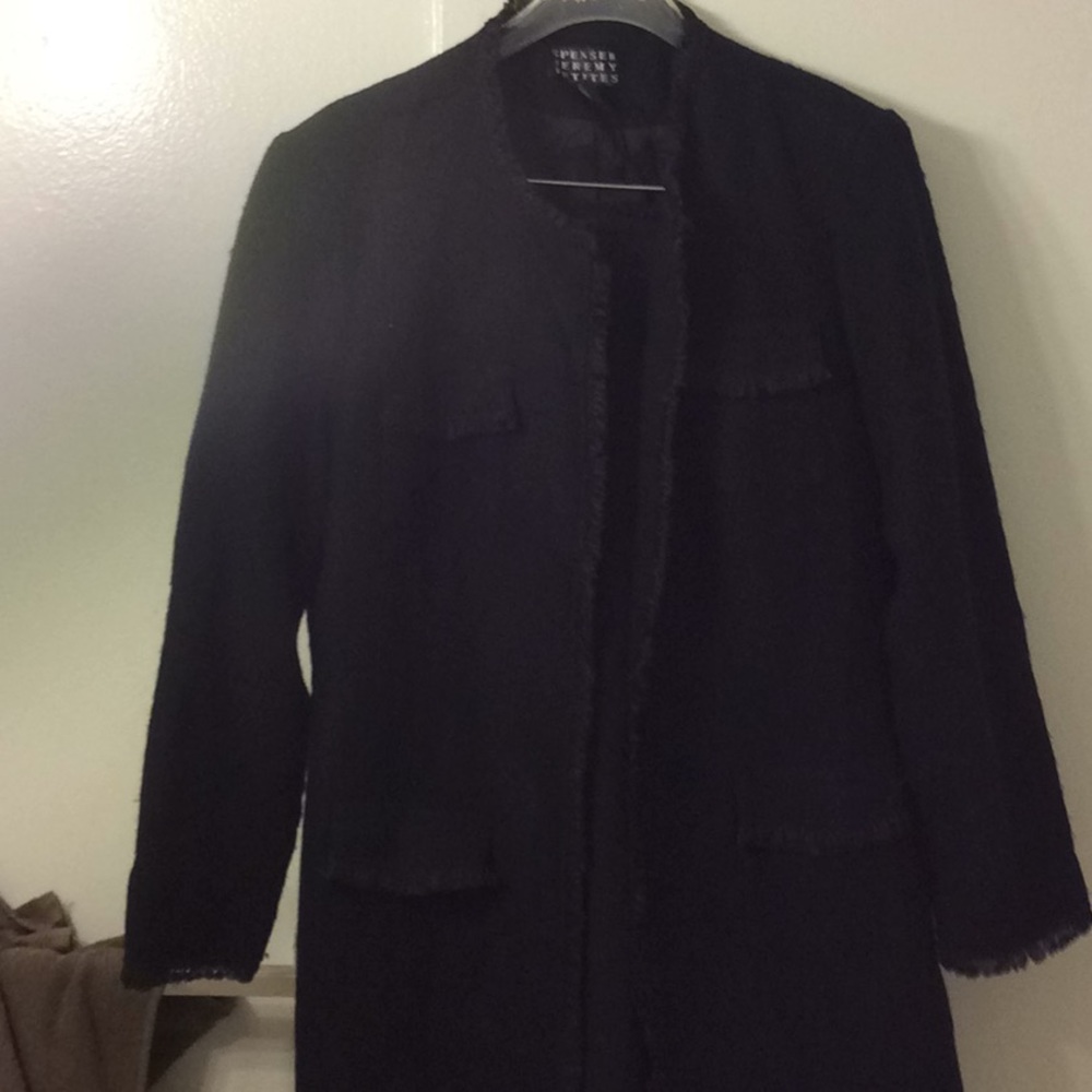 2 piece black suit